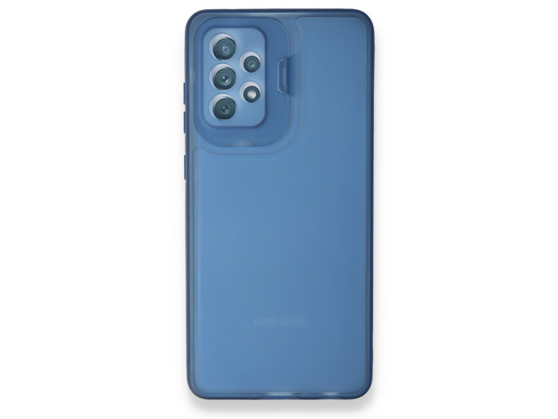 Newface Samsung Galaxy A32 Kılıf Jumbo Silikon - Mavi