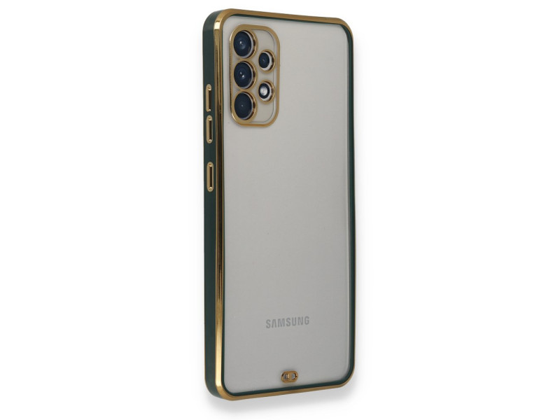 Newface Samsung Galaxy A32 Kılıf Liva Silikon - Yeşil