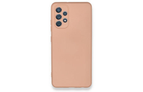 Newface Samsung Galaxy A32 Kılıf Nano içi Kadife Silikon - Pudra