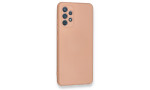 Newface Samsung Galaxy A32 Kılıf Nano içi Kadife Silikon - Pudra
