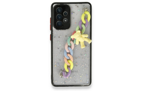 Newface Samsung Galaxy A52 Kılıf Ayıcıklı Silikon - Siyah