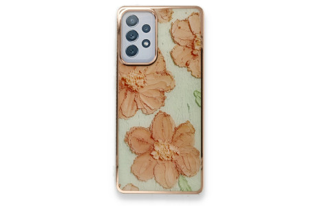 Newface Samsung Galaxy A52S Kılıf Çiçekli Silikon - Rose