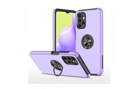 Newface Samsung Galaxy A52S Kılıf Elit Yüzüklü Kapak - Mor