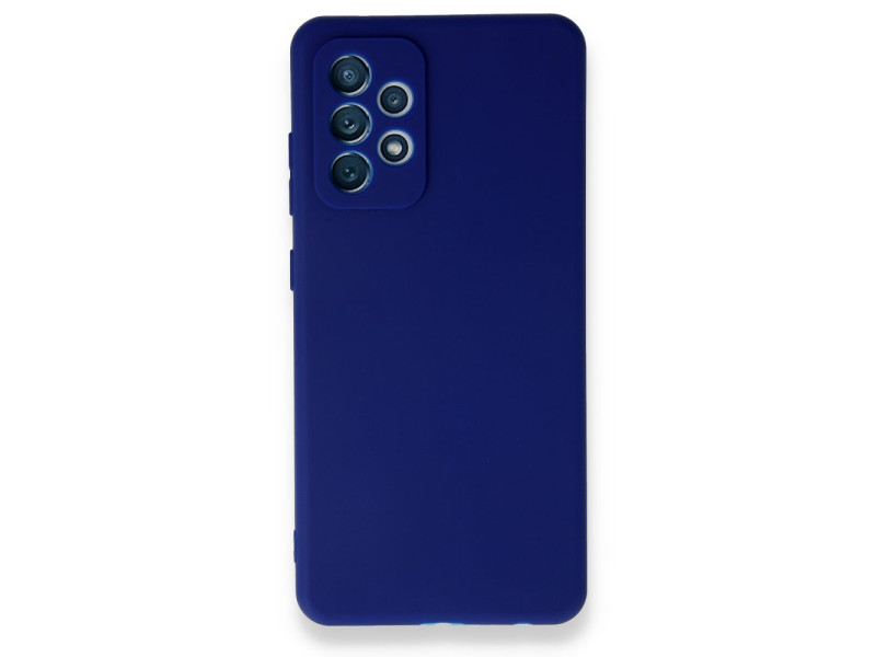 Newface Samsung Galaxy A52 Kılıf First Silikon - Mavi