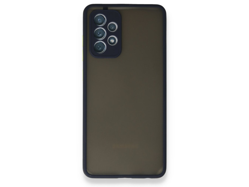 Newface Samsung Galaxy A52S Kılıf Montreal Silikon Kapak - Lacivert