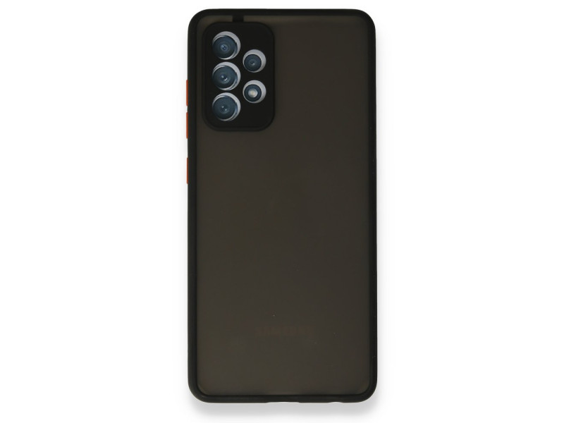 Newface Samsung Galaxy A52S Kılıf Montreal Silikon Kapak - Siyah