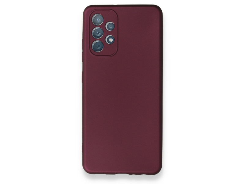 Newface Samsung Galaxy A52S Kılıf First Silikon - Mürdüm