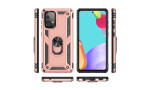 Newface Samsung Galaxy A52S Kılıf Sofya Yüzüklü Silikon Kapak - Rose