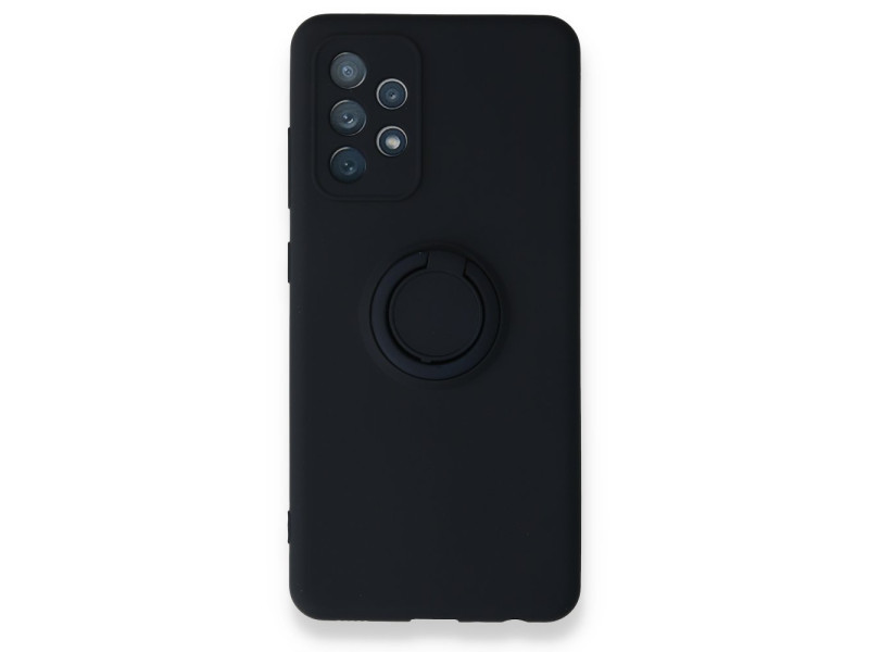 Newface Samsung Galaxy A52S Kılıf Viktor Yüzüklü Silikon - Lacivert