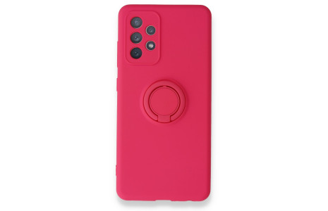 Newface Samsung Galaxy A52S Kılıf Viktor Yüzüklü Silikon - Pembe