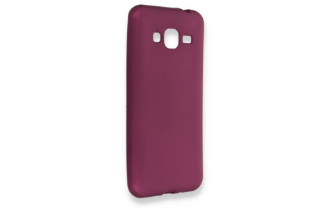 Newface Samsung Galaxy J3 / J310 Kılıf First Silikon - Mürdüm