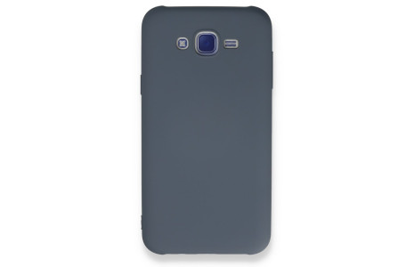 Newface Samsung Galaxy J7 Kılıf Nano içi Kadife Silikon - Gri