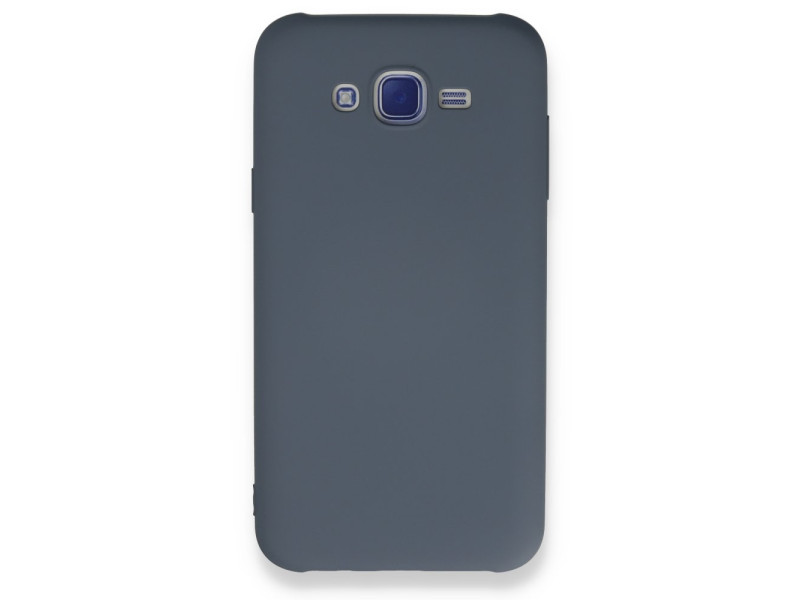 Newface Samsung Galaxy J7 Kılıf Nano içi Kadife Silikon - Gri