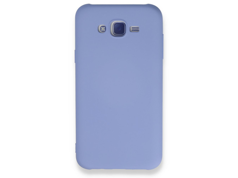 Newface Samsung Galaxy J7 Kılıf Nano içi Kadife Silikon - Lila