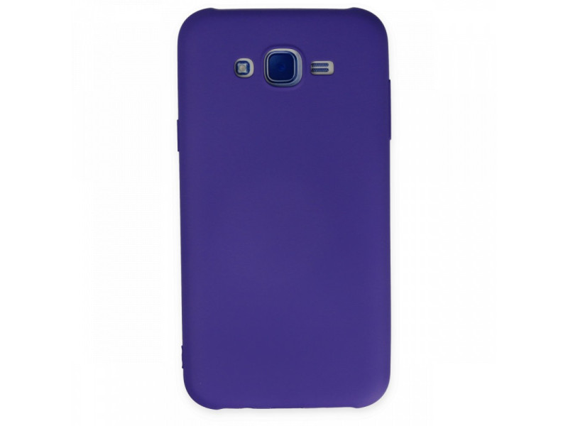 Newface Samsung Galaxy J7 Kılıf Nano içi Kadife Silikon - Mor