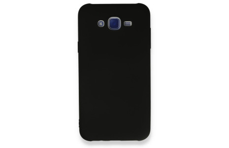 Newface Samsung Galaxy J7 Kılıf Nano içi Kadife Silikon - Siyah