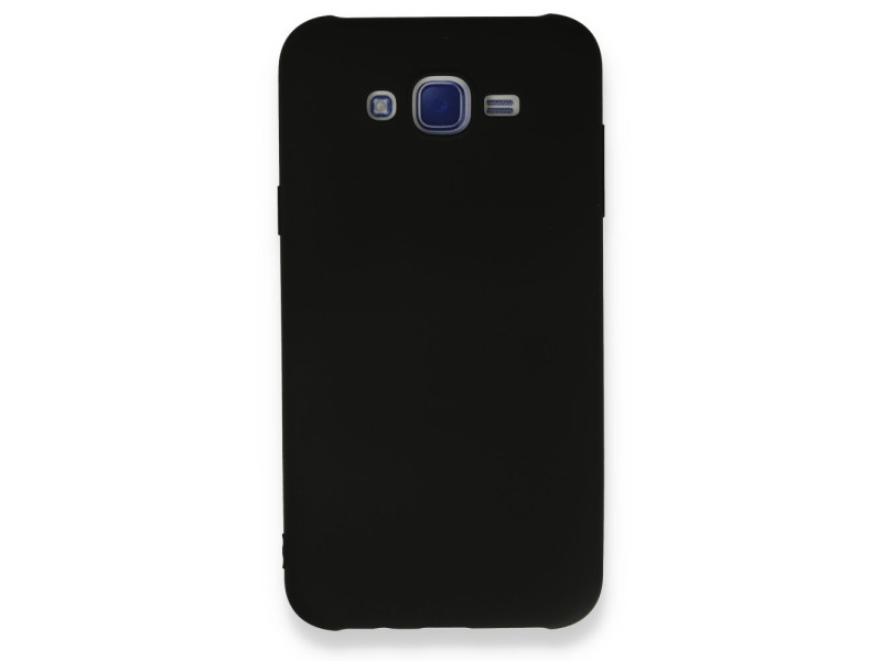 Newface Samsung Galaxy J7 Kılıf Nano içi Kadife Silikon - Siyah
