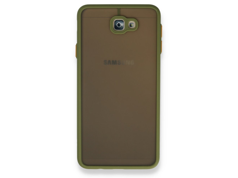 Newface Samsung Galaxy J7 Prime Kılıf Montreal Silikon Kapak - Açık Yeşil