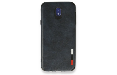 Newface Samsung Galaxy J7 Pro / J730 Kılıf Loop Deri Silikon - Lacivert