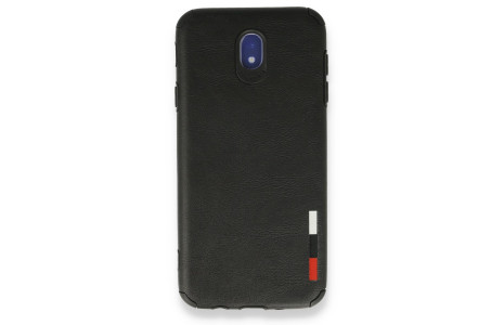 Newface Samsung Galaxy J7 Pro / J730 Kılıf Loop Deri Silikon - Siyah