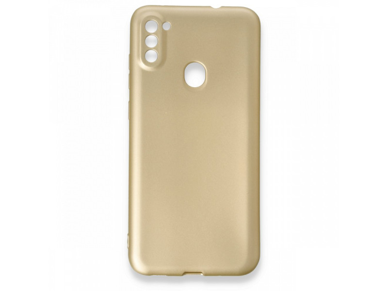 Newface Samsung Galaxy M11 Kılıf First Silikon - Gold