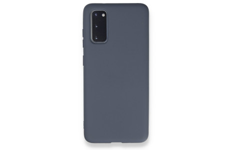 Newface Samsung Galaxy S20 Kılıf Nano içi Kadife Silikon - Gri