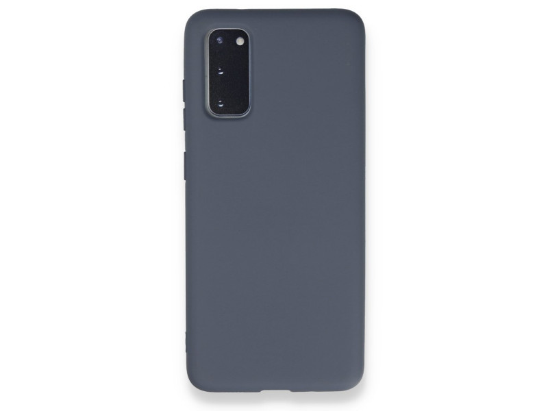 Newface Samsung Galaxy S20 Kılıf Nano içi Kadife Silikon - Gri