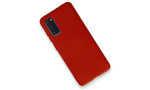 Newface Samsung Galaxy S20 Kılıf Nano içi Kadife Silikon - Kırmızı