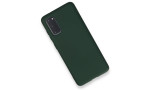 Newface Samsung Galaxy S20 Kılıf Nano içi Kadife Silikon - Koyu Yeşil