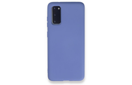 Newface Samsung Galaxy S20 Kılıf Nano içi Kadife Silikon - Lila