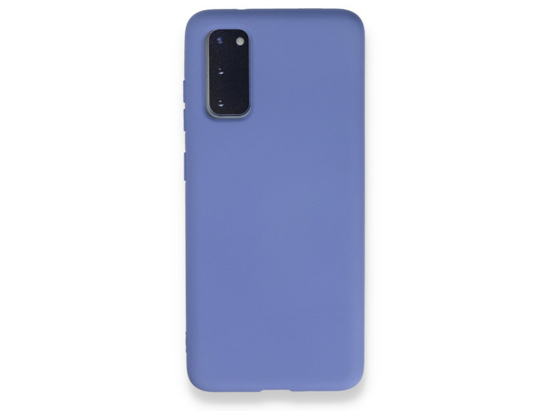 Newface Samsung Galaxy S20 Kılıf Nano içi Kadife Silikon - Lila