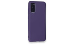 Newface Samsung Galaxy S20 Kılıf Nano içi Kadife Silikon - Mor