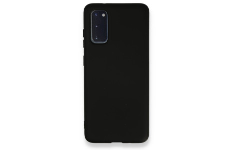 Newface Samsung Galaxy S20 Kılıf Nano içi Kadife Silikon - Siyah