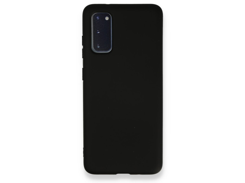 Newface Samsung Galaxy S20 Kılıf Nano içi Kadife Silikon - Siyah