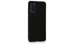 Newface Samsung Galaxy S20 Kılıf Nano içi Kadife Silikon - Siyah
