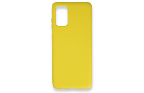 Newface Samsung Galaxy S20 Plus Kılıf Nano içi Kadife Silikon - Sarı