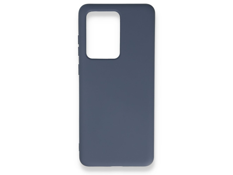 Newface Samsung Galaxy S20 Ultra Kılıf Nano içi Kadife Silikon - Gri