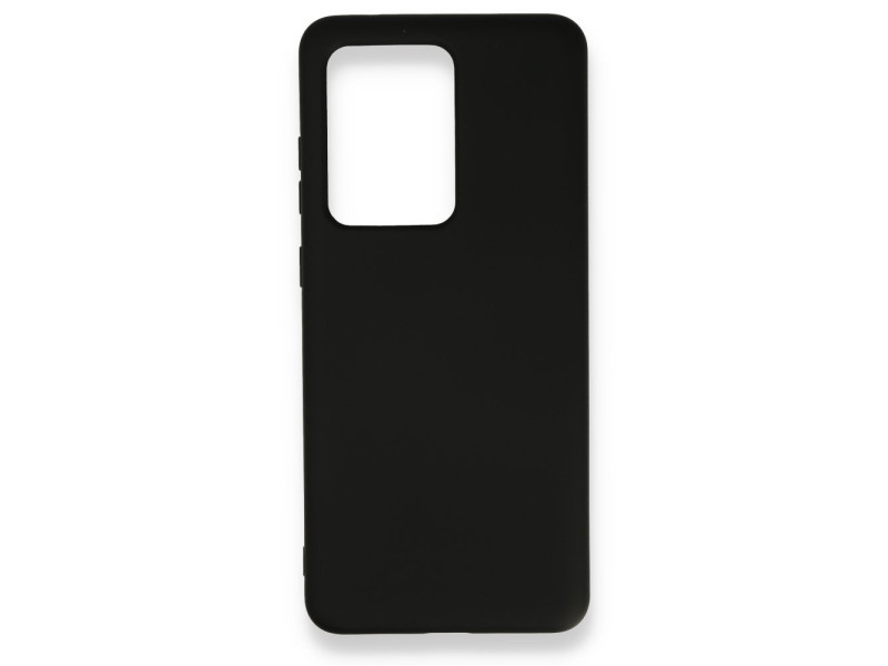 Newface Samsung Galaxy S20 Ultra Kılıf Nano içi Kadife Silikon - Siyah