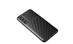 Newface Samsung Galaxy S21 FE Kılıf Focus Karbon Silikon - Siyah
