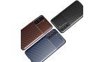 Newface Samsung Galaxy S21 FE Kılıf Focus Karbon Silikon - Siyah