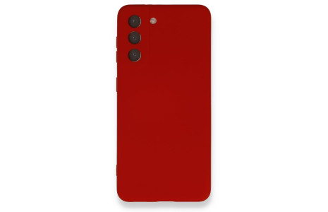 Newface Samsung Galaxy S21 FE Kılıf Nano içi Kadife Silikon - Kırmızı