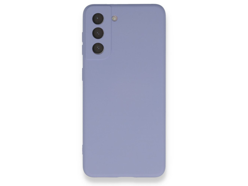 Newface Samsung Galaxy S21 FE Kılıf Nano içi Kadife Silikon - Lila
