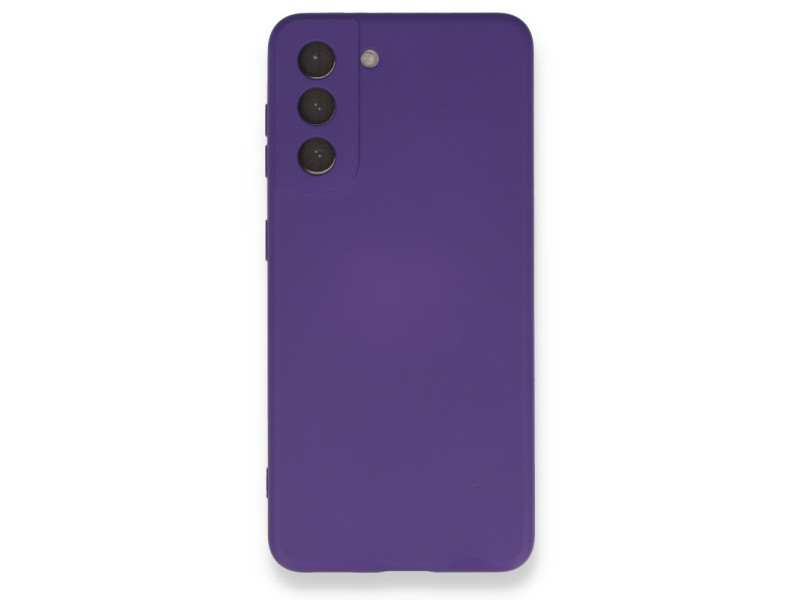 Newface Samsung Galaxy S21 FE Kılıf Nano içi Kadife Silikon - Mor