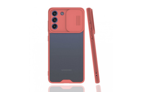 Newface Samsung Galaxy S21 FE Kılıf Platin Kamera Koruma Silikon - Pembe