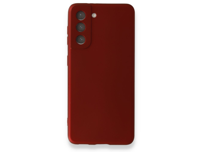 Newface Samsung Galaxy S21 FE Kılıf First Silikon - Bordo