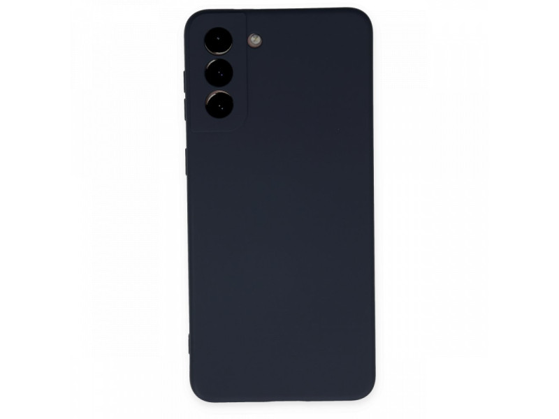Newface Samsung Galaxy S21 Plus Kılıf Nano içi Kadife Silikon - Lacivert