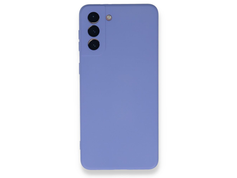 Newface Samsung Galaxy S21 Plus Kılıf Nano içi Kadife Silikon - Lila