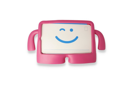 Newface Samsung Galaxy T220 Tab A7 Lite 8.7 Kılıf Karakter Tablet Silikon - Pembe