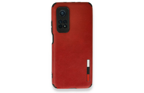 Newface Xiaomi Mi 10T Pro Kılıf Loop Deri Silikon - Kırmızı