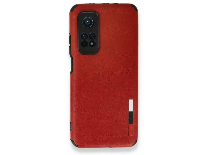 Newface Xiaomi Mi 10T Pro Kılıf Loop Deri Silikon - Kırmızı